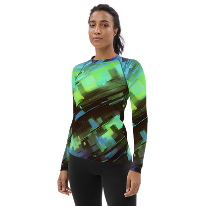 Women's Rash Guard - Cyber Shard