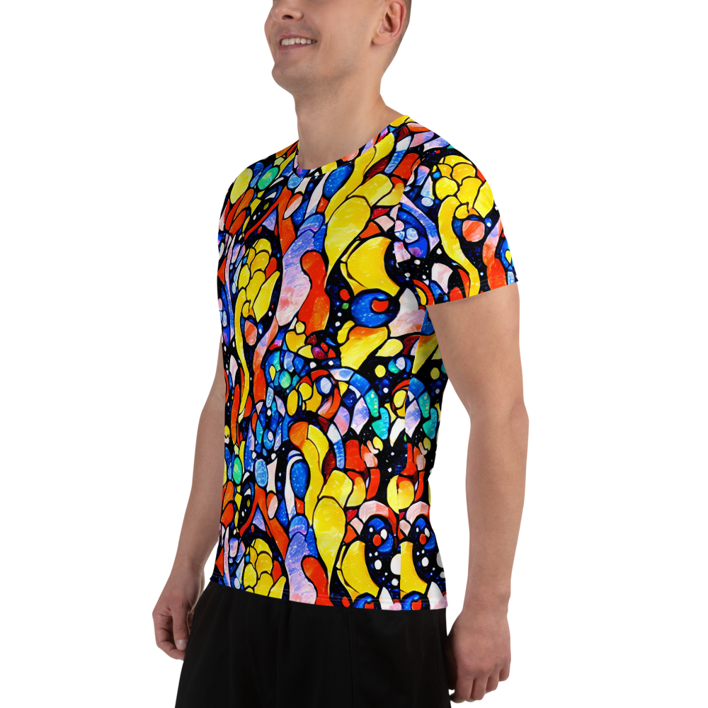 Men's Athletic T-Shirt - Supernova Symphony