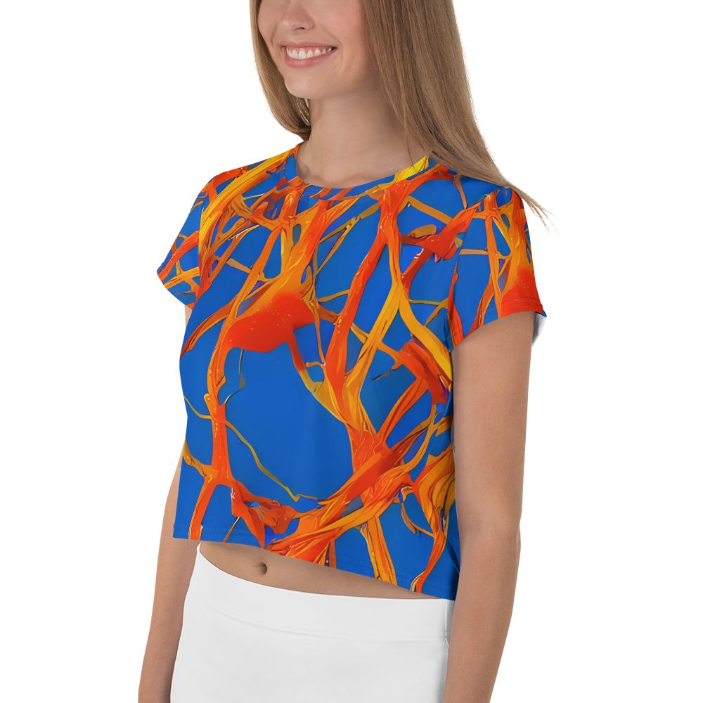 Women's Crop Tee - Vivid Plexus