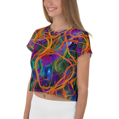 Women's Crop Tee - Spectral Weave