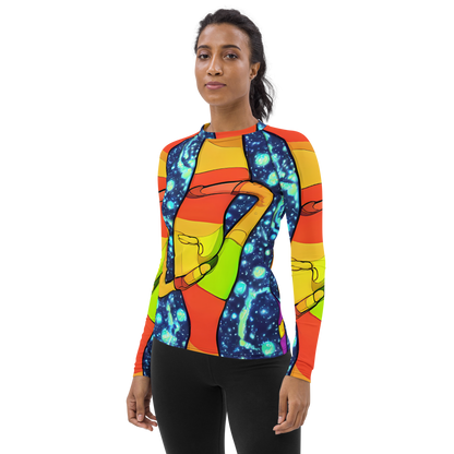 Women's Rash Guard - Cosmic Siblings