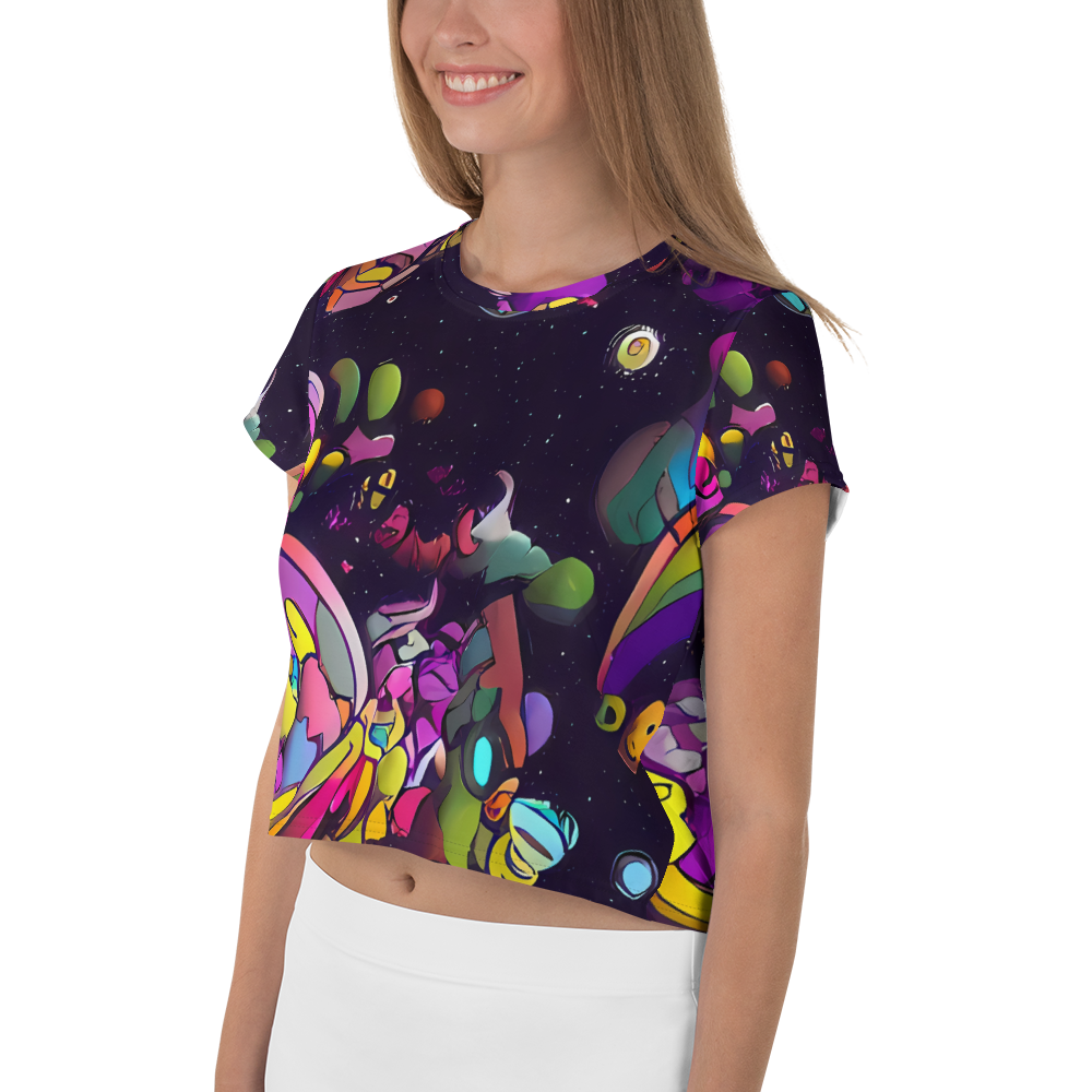 Women's Crop Tee - Galactic Playground