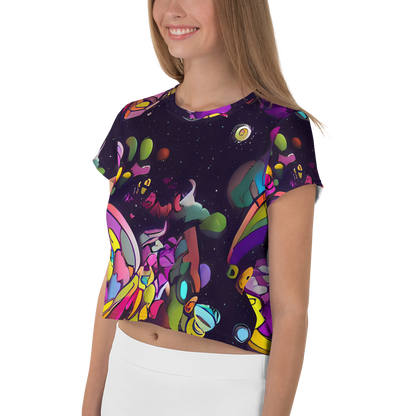 Women's Crop Tee - Galactic Playground