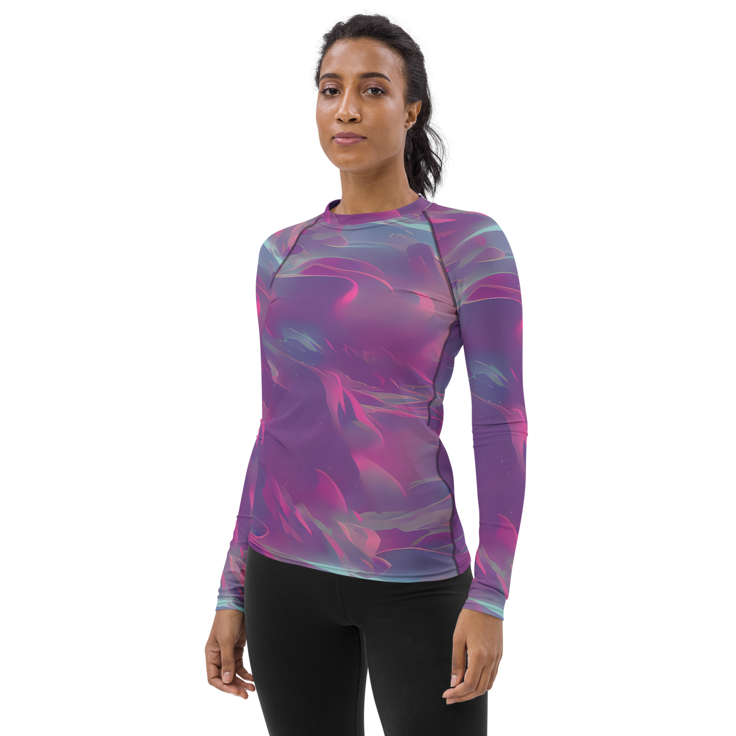 Women's Rash Guard - Dreamscape Swirl