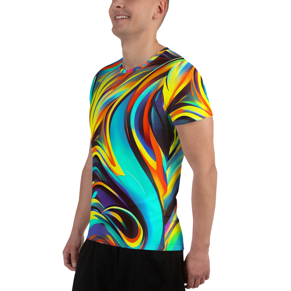 Men's Athletic T-Shirt - Cyber Surge