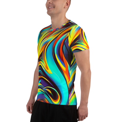 Men's Athletic T-Shirt - Cyber Surge