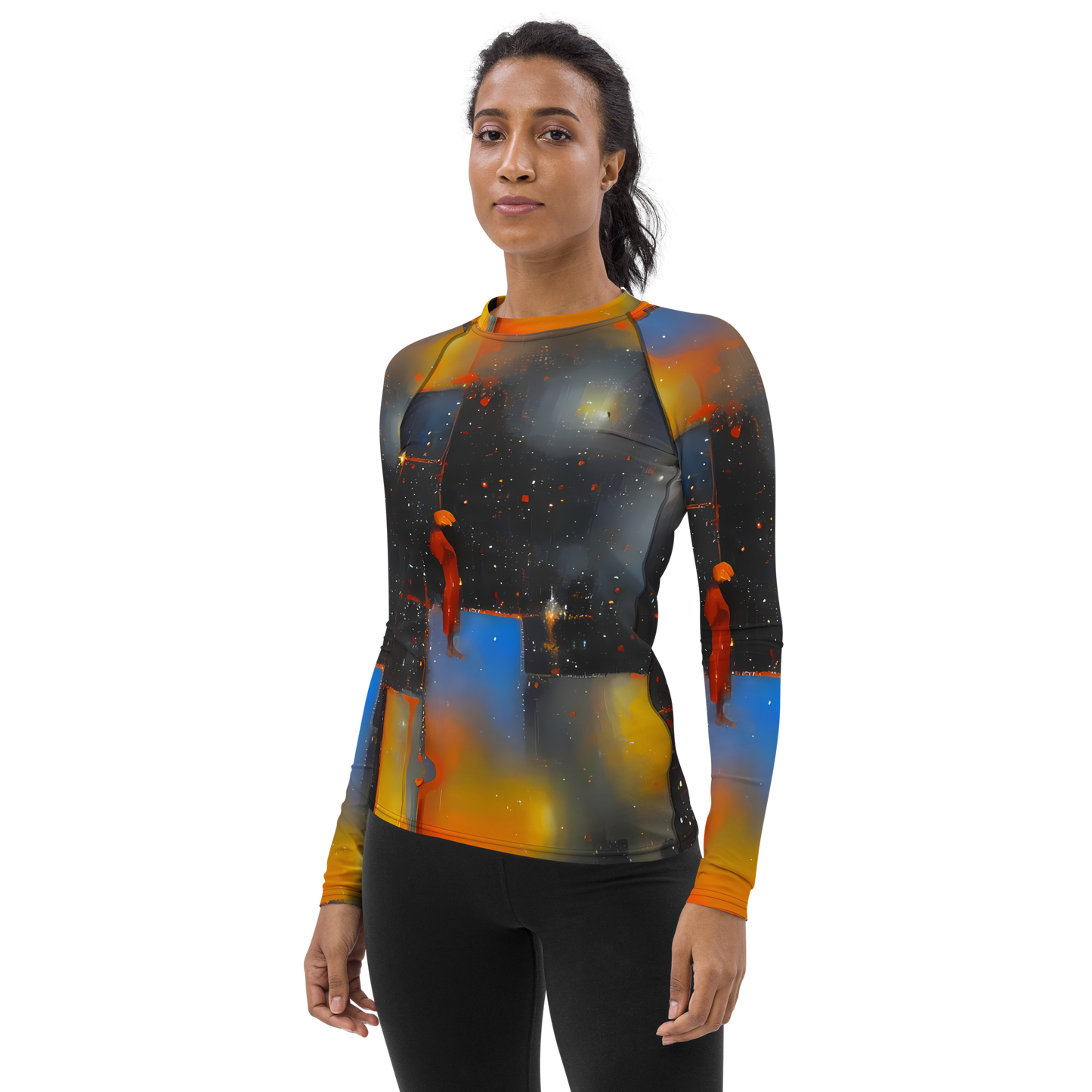 Women's Rash Guard - Monet's Matrix