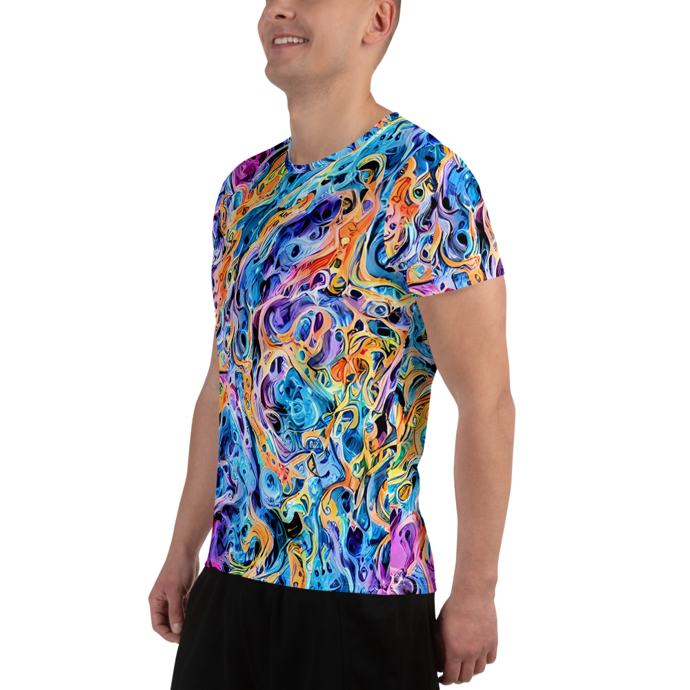 Men's Athletic T-Shirt - Rococo Vortex