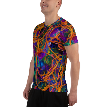 Men's Athletic T-Shirt - Spectral Weave