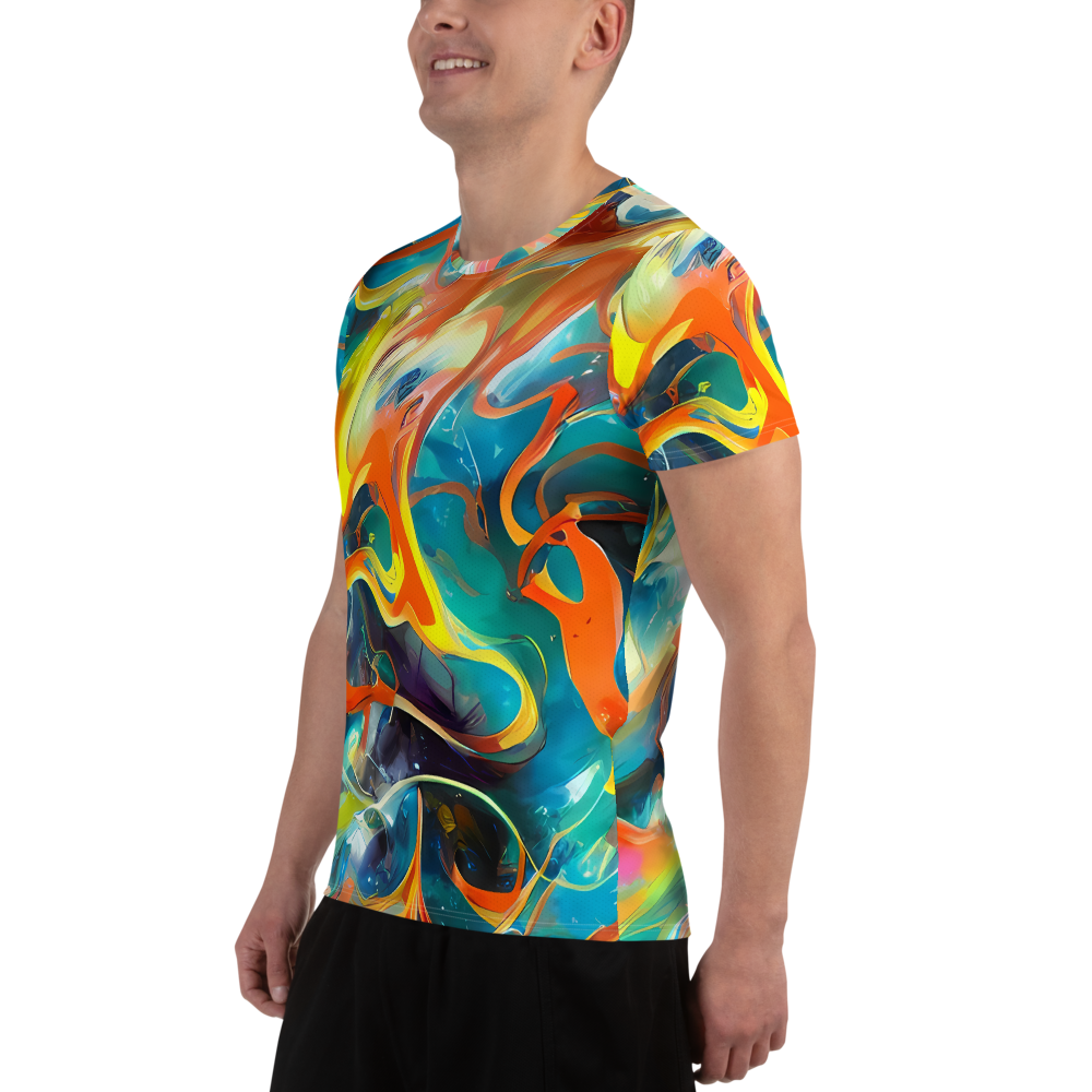 Men's Athletic T-Shirt - Cecily’S Swirl