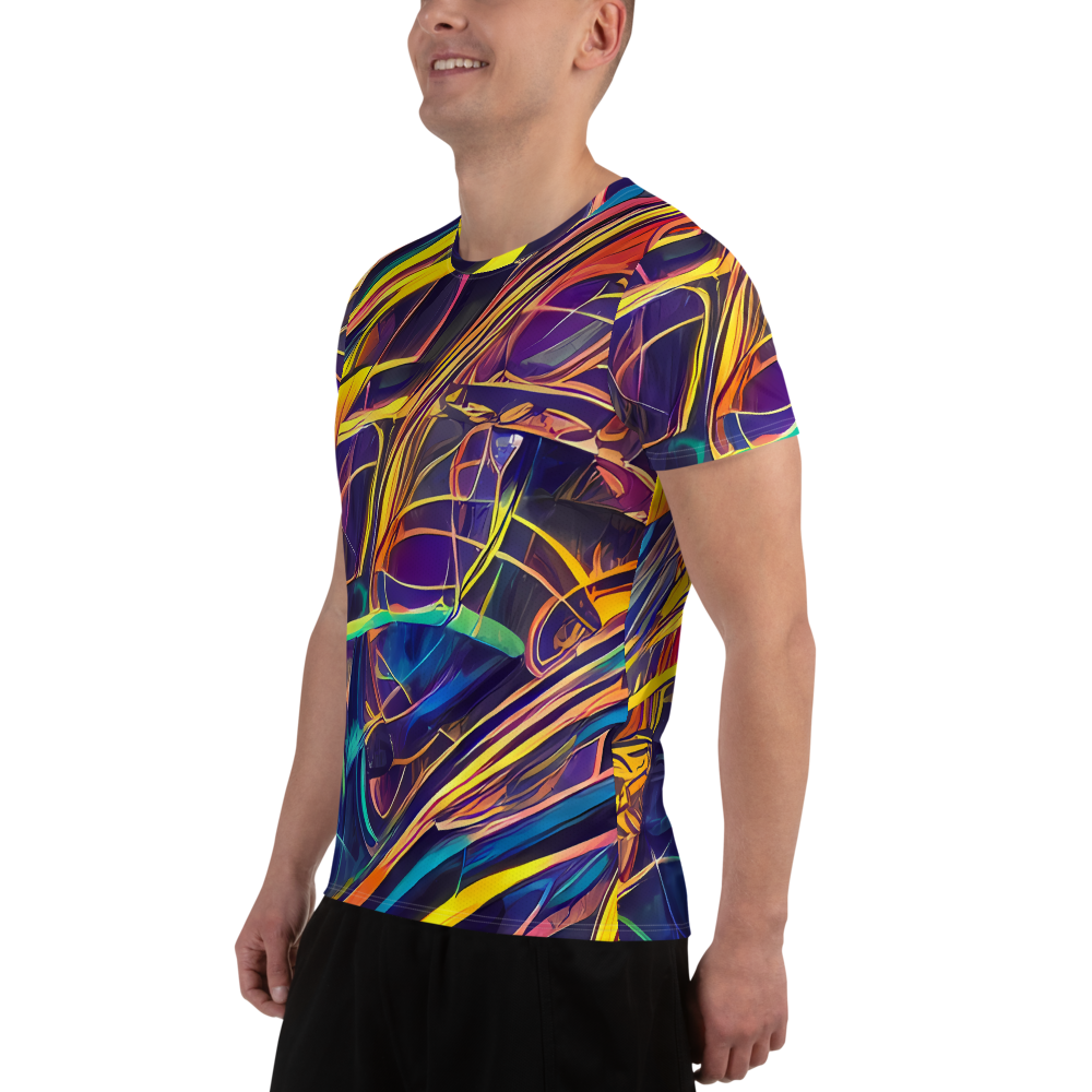 Men's Athletic T-Shirt - Vector Rhapsody