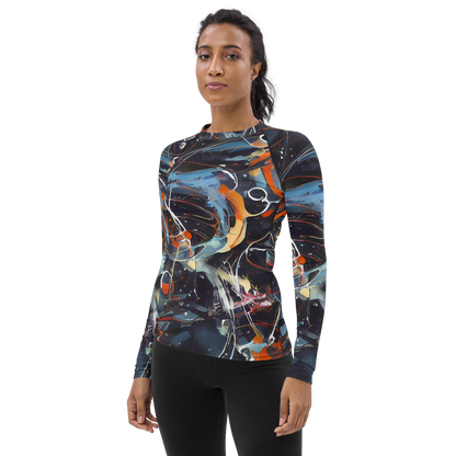 Women's Rash Guard - Neo-Splash Labyrinth