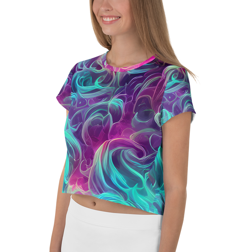 Women's Crop Tee - Galactic Bloom