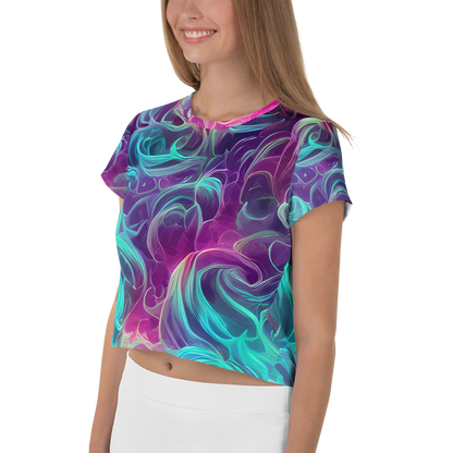 Women's Crop Tee - Galactic Bloom