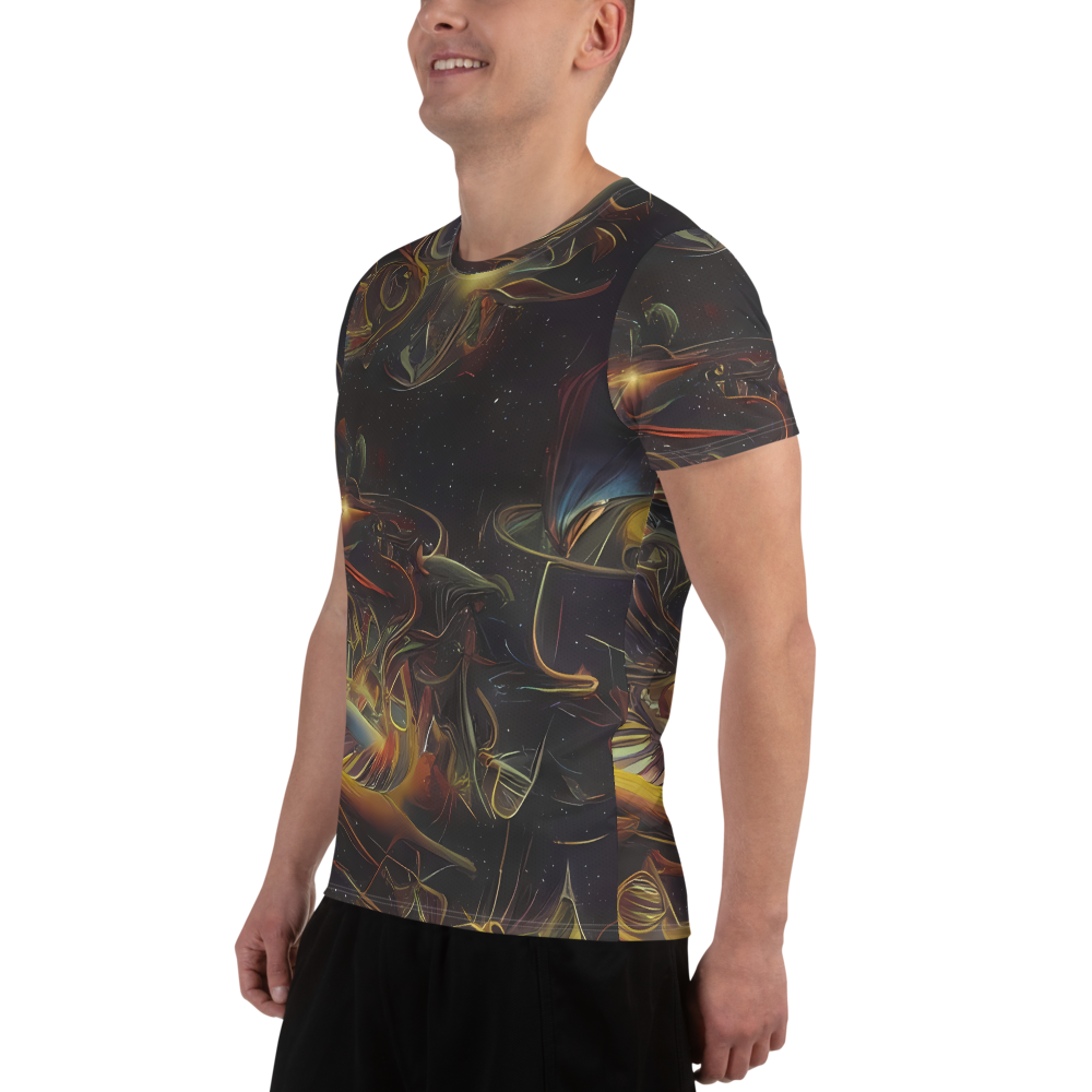 Men's Athletic T-Shirt - Galactic Swirl