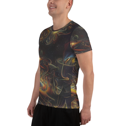 Men's Athletic T-Shirt - Galactic Swirl