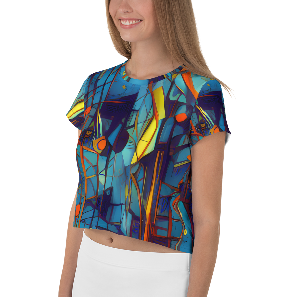 Women's Crop Tee - Abstract Eddy