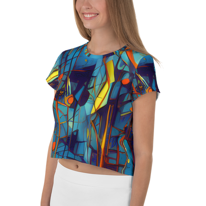 Women's Crop Tee - Abstract Eddy