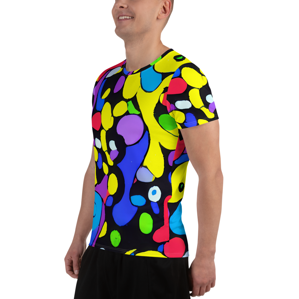 Men's Athletic T-Shirt - Miró's Mosaic