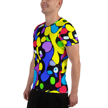 Men's Athletic T-Shirt - Miró's Mosaic