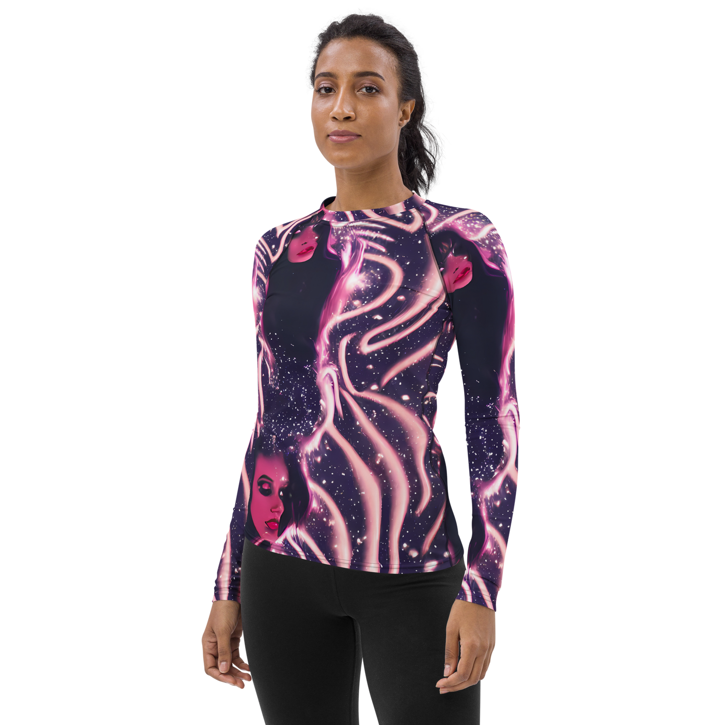 Women's Rash Guard - Stardust Siren