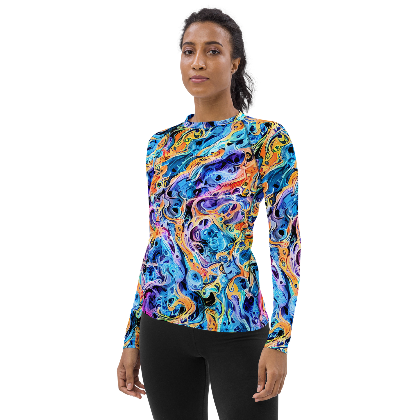 Women's Rash Guard - Rococo Vortex