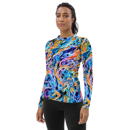 Women's Rash Guard - Rococo Vortex