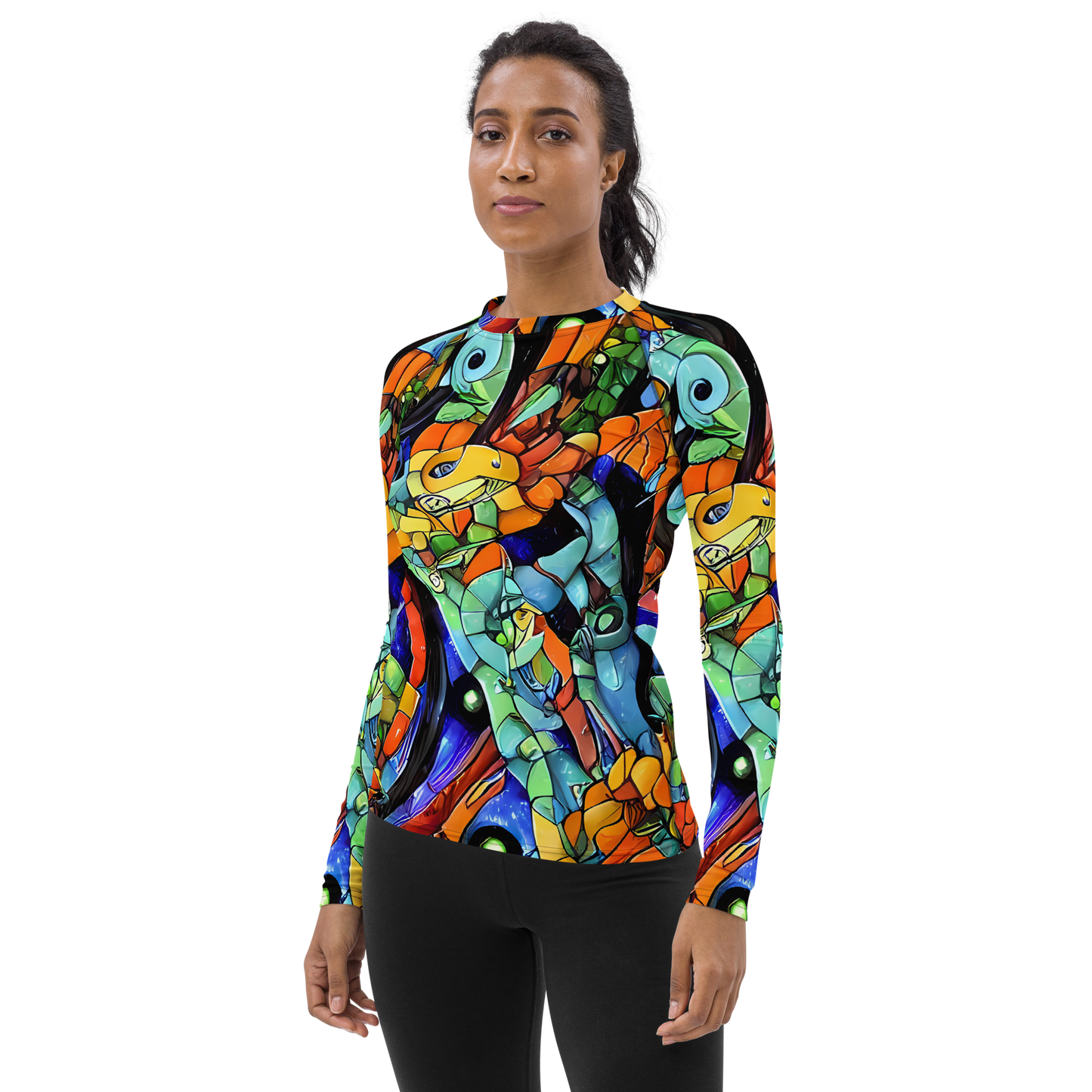 Women's Rash Guard - Cascade Muralista