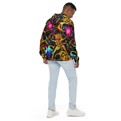 Men's Windbreaker - Psychedelic Pulsar