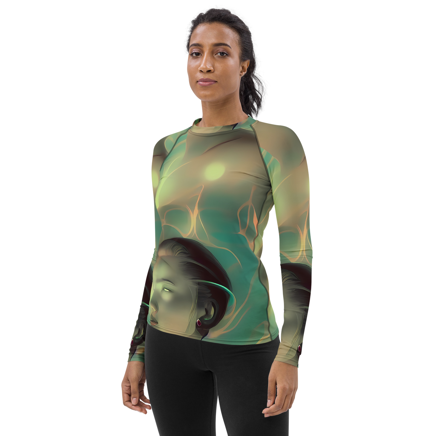 Women's Rash Guard - Spectral Whisper