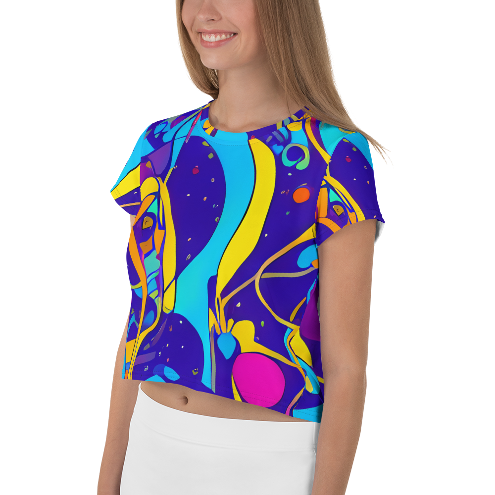 Women's Crop Tee - Spectral Tangle