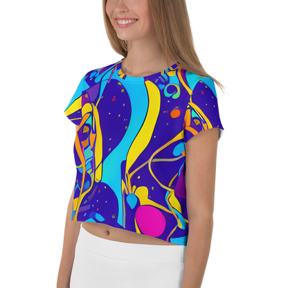 Women's Crop Tee - Spectral Tangle