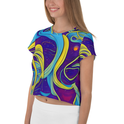 Women's Crop Tee - Stellar Swirls