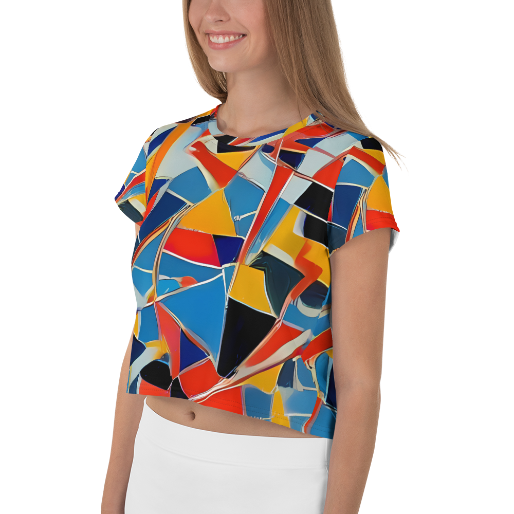 Women's Crop Tee - Abstract Mingle