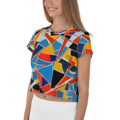 Women's Crop Tee - Abstract Mingle