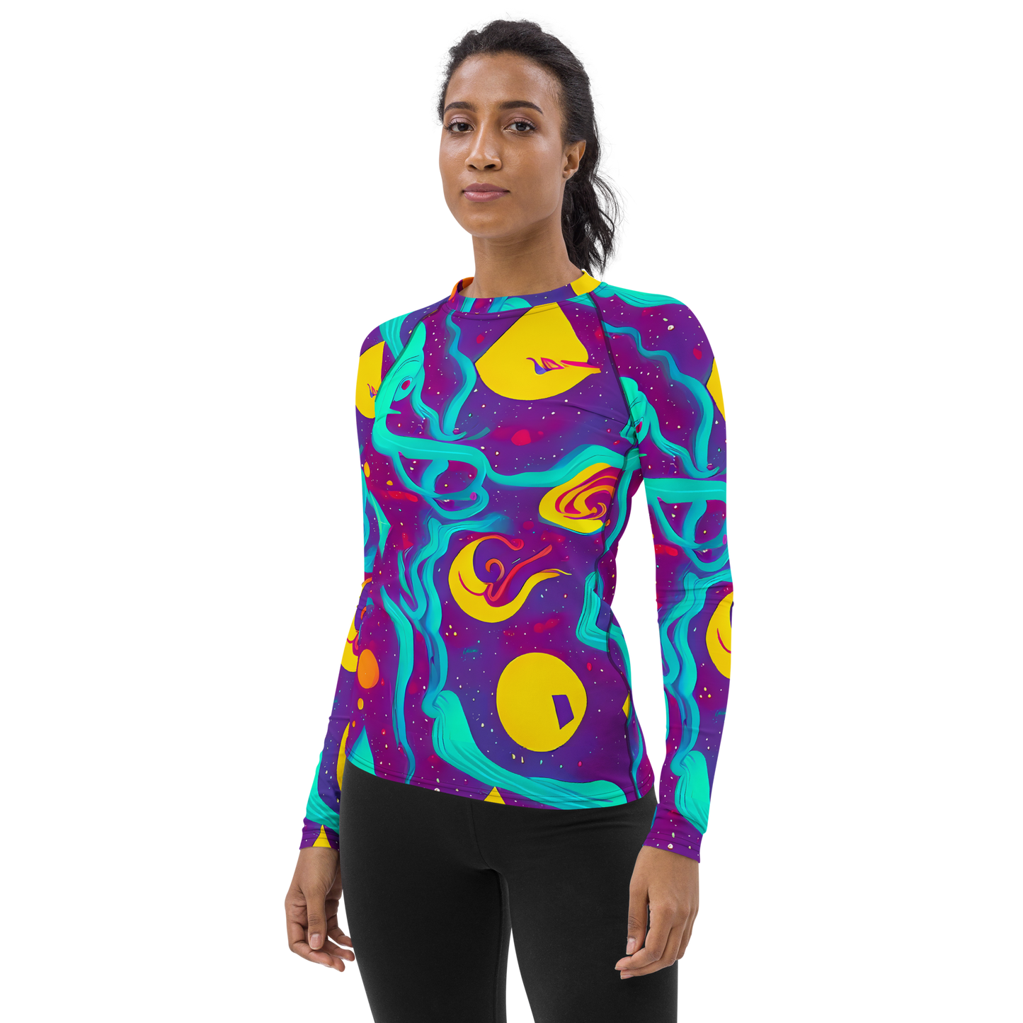 Women's Rash Guard - Cosmic Current