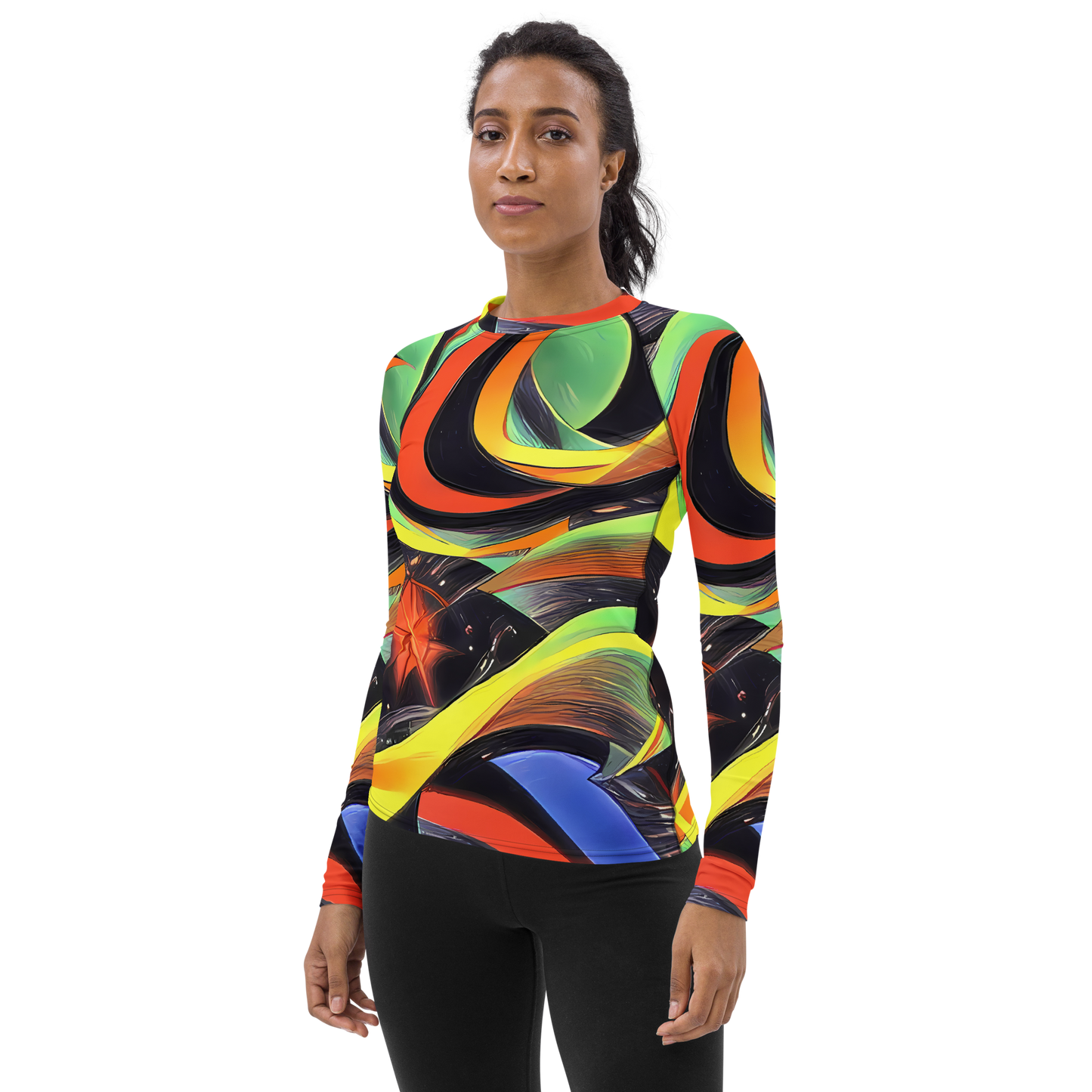 Women's Rash Guard - Tenggren Whirl