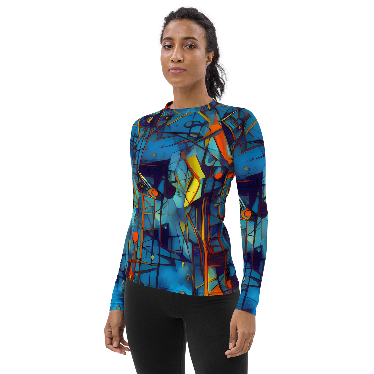 Women's Rash Guard - Abstract Eddy