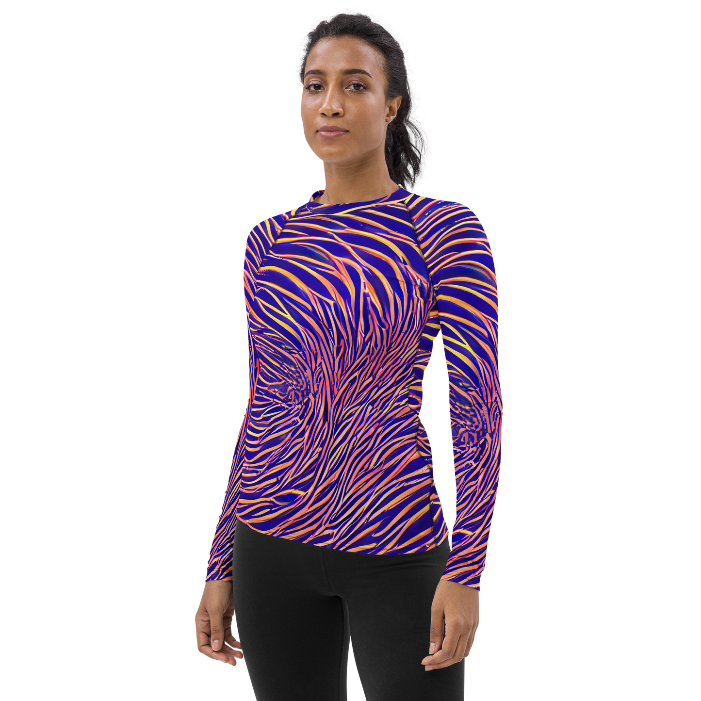 Women's Rash Guard - Vortex Strands