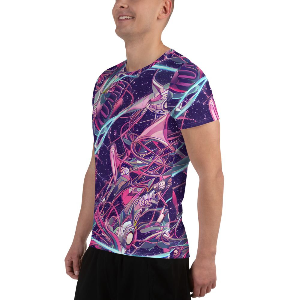 Men's Athletic T-Shirt - Neo-Tokyo Twirl