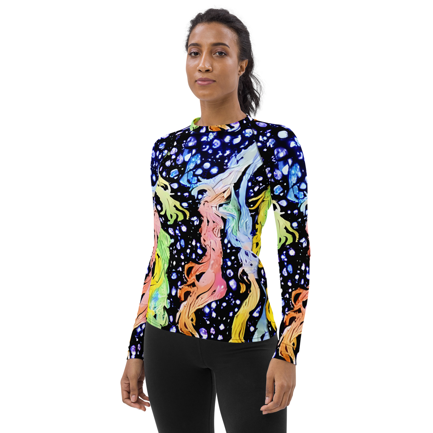 Women's Rash Guard - Celestial Serenade