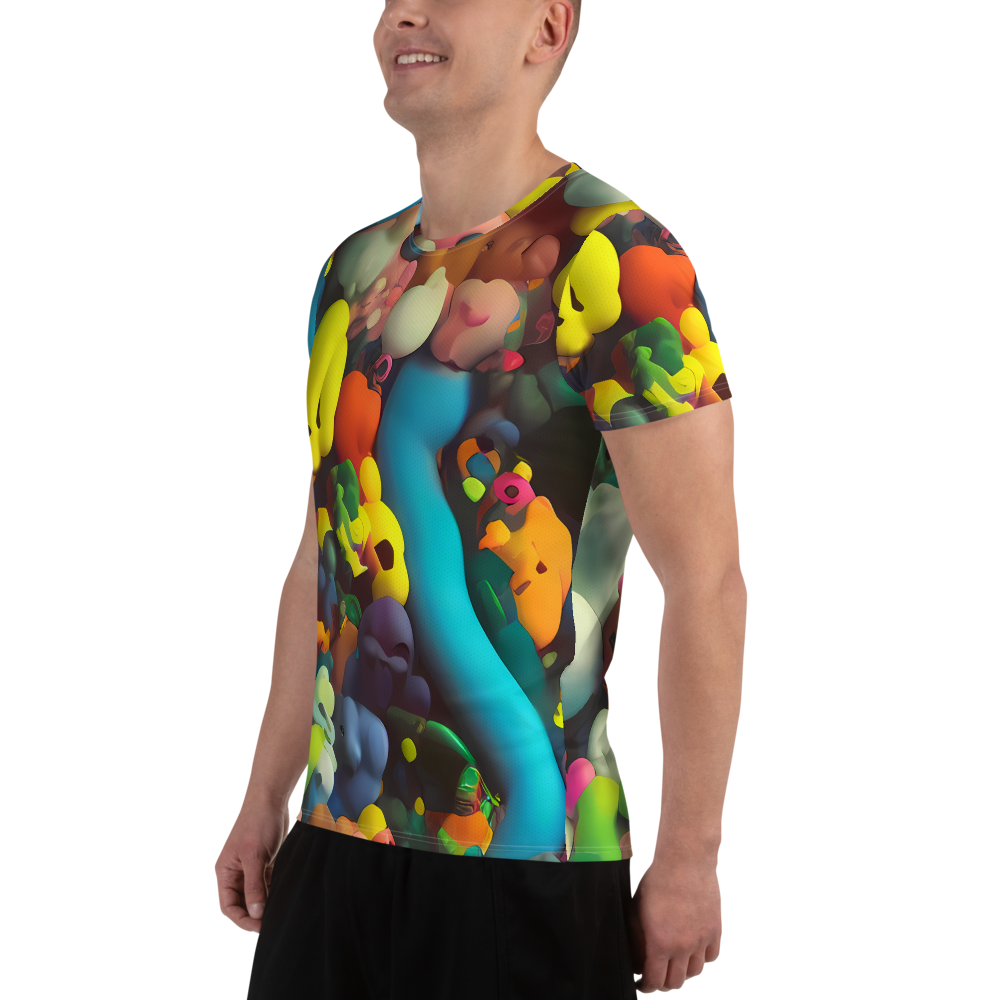 Men's Athletic T-Shirt - Bubble Pop Art