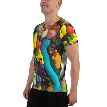 Men's Athletic T-Shirt - Bubble Pop Art