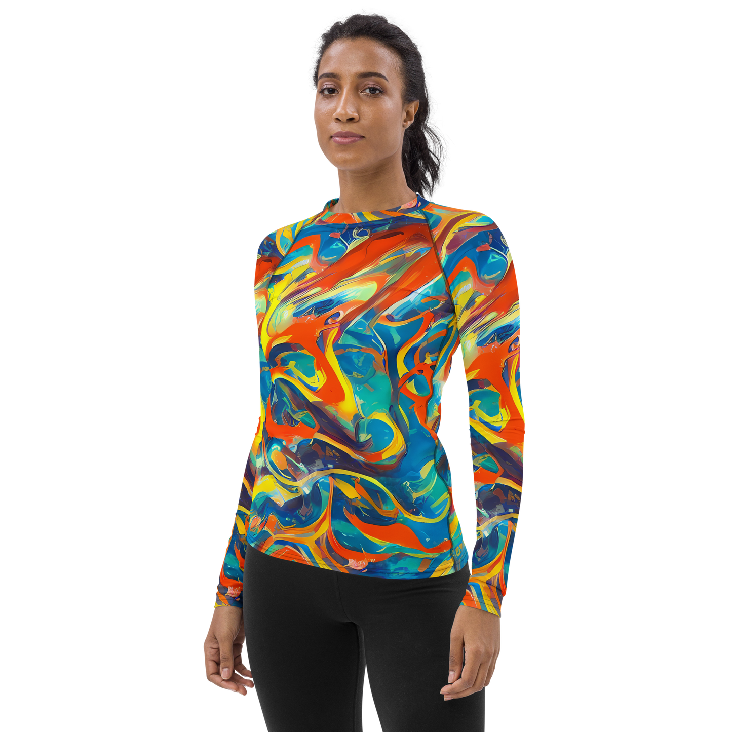 Women's Rash Guard - Chromatic Fusion