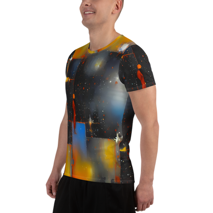Men's Athletic T-Shirt - Monet's Matrix