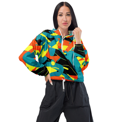 Women's Cropped Windbreaker - Gerace Jive