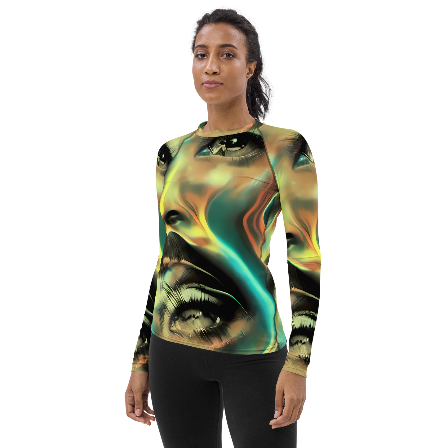 Women's Rash Guard - Newtonian Visage