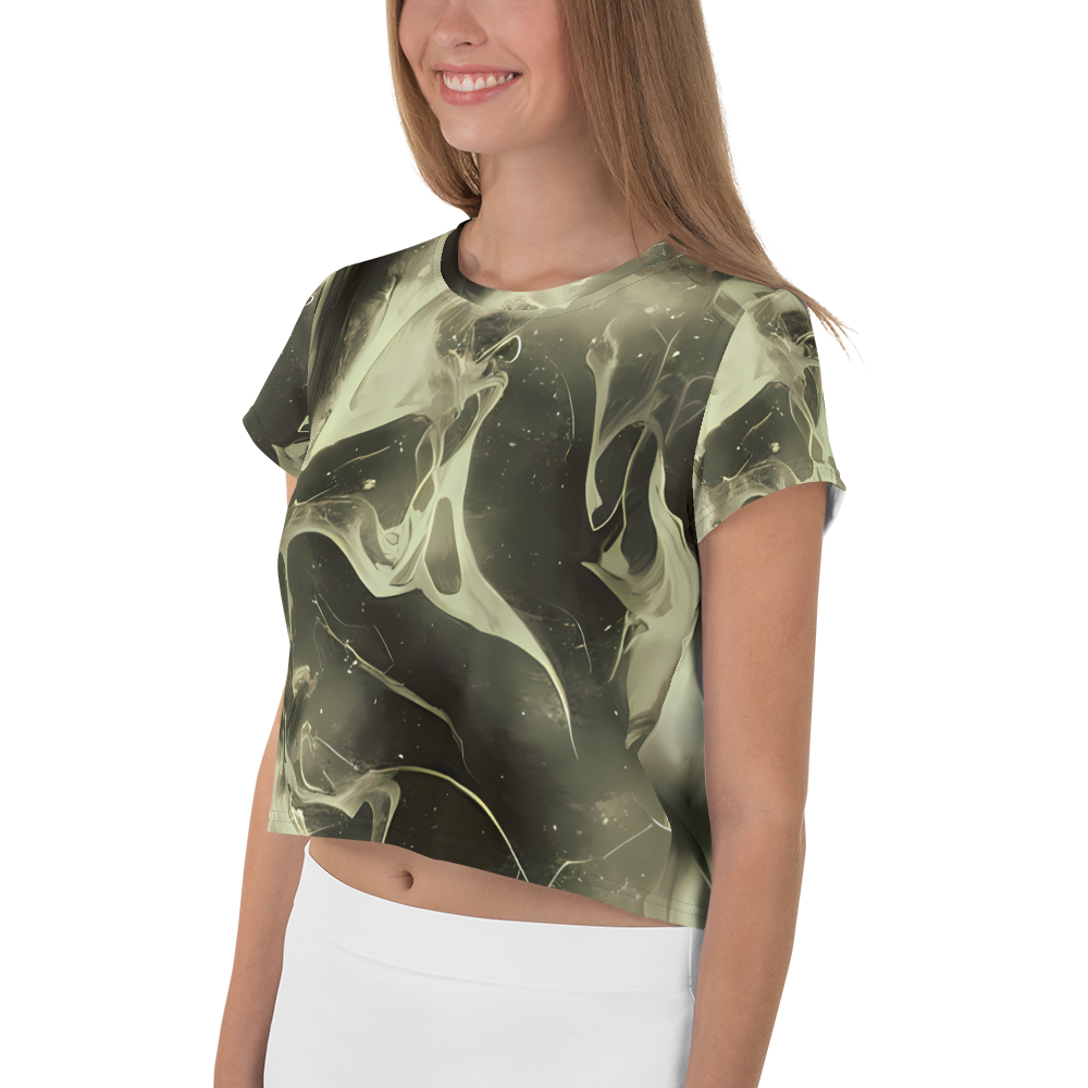 Women's Crop Tee - Biomech Whirl