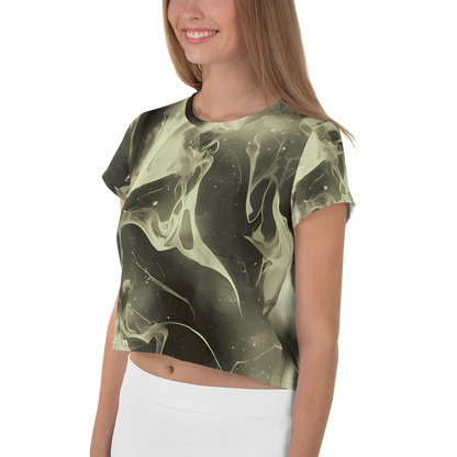 Women's Crop Tee - Biomech Whirl