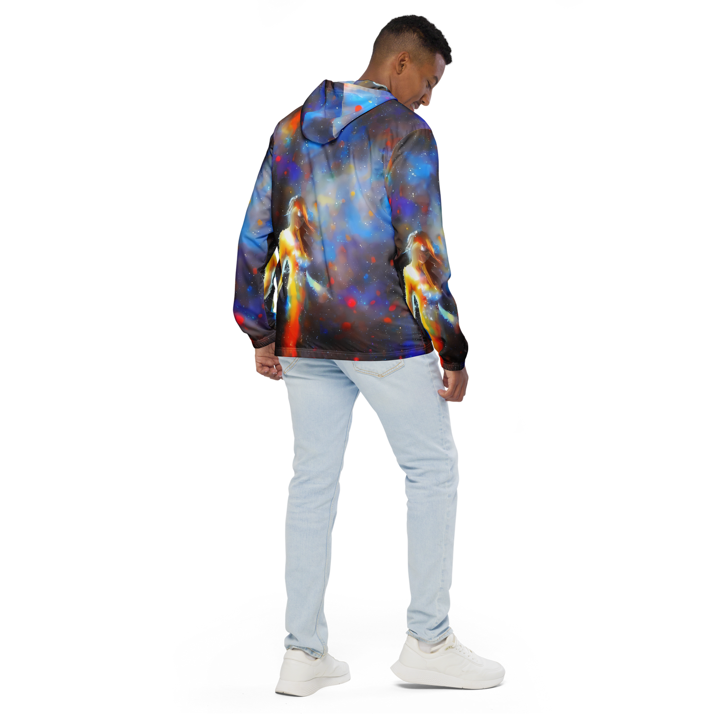 Men's Windbreaker - Impressionist Drift